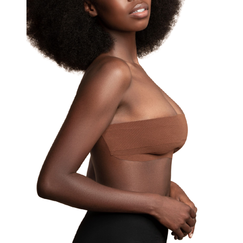 BYE-BRA - KÖRPERKLEBEBAND 5 M X 6.5 CM + 3 PAAR NIPPLE COVER BRAUN