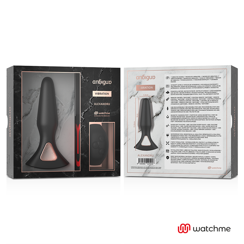 ANBIGUO - WATCHME REMOTE CONTROL Sensory Device ANAL PLUG ALEXANDRU