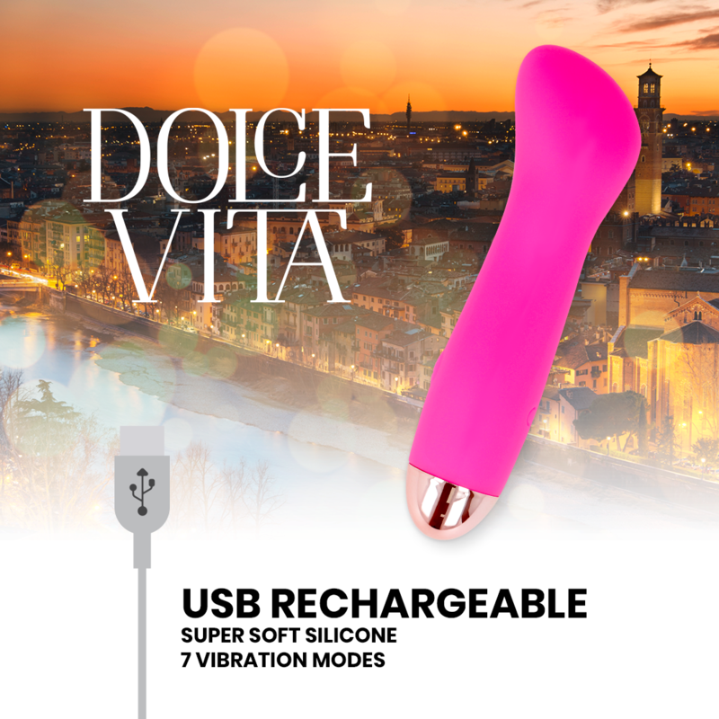 DOLCE VITA – Wiederaufladbares sensorisches Gerät EIN ROSA 7 STUFEN