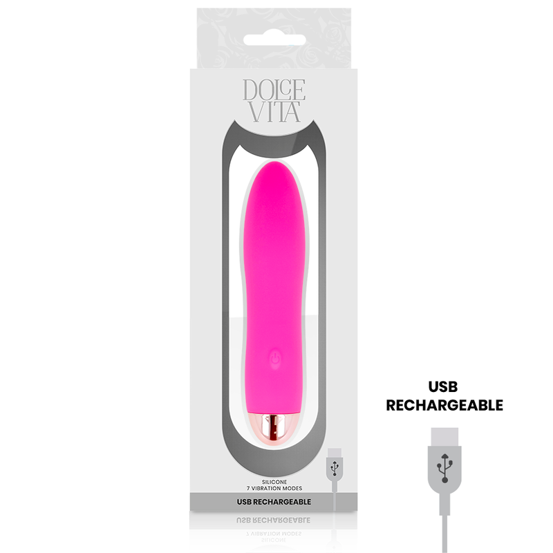 DOLCE VITA - RECHARGEABLE Sensory Device FOUR PINK 7 SPEEDS