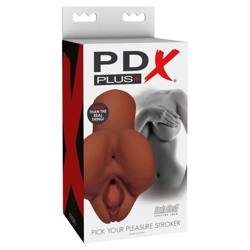 PDX PLUS - WÄHLEN SIE IHREN LUST DOPPELBRAUN MASTURBATOR