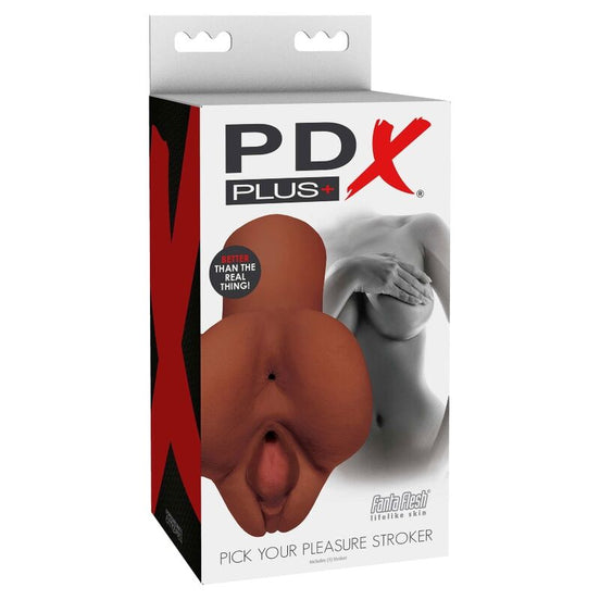 PDX PLUS - WÄHLEN SIE IHREN LUST DOPPELBRAUN MASTURBATOR