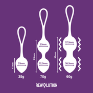 REWOLUTION - REWOBEADS VIBRATIONSKUGELN FERNGESTEUERT MIT WATCHME TECHNOLOGIE