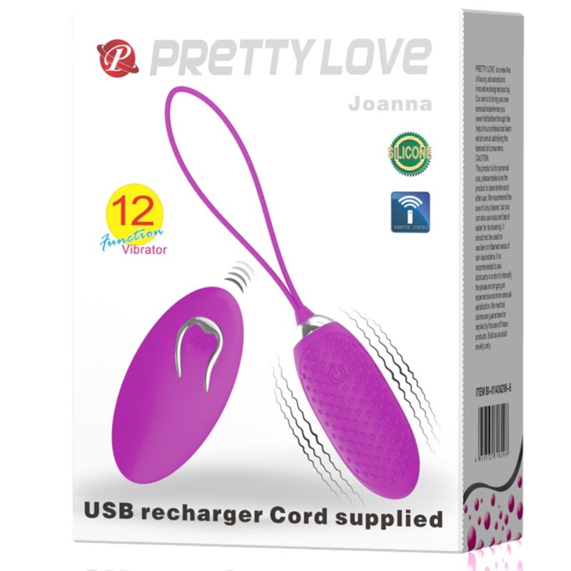 PRETTY LOVE - JOANNA VIBRIERENDES EI FERNGESTEUERT 12 MODI