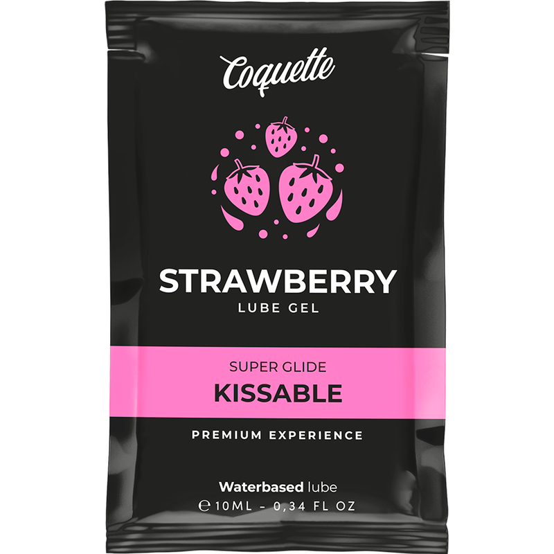 COQUETTE CHIC DESIRE - ERDBEER GLEITMITTEL AUF WASSERBASIS KÜSSBAR POCKET 10 ML