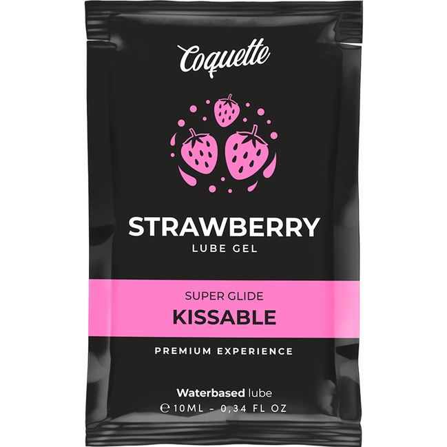 COQUETTE CHIC DESIRE - ERDBEER GLEITMITTEL AUF WASSERBASIS KÜSSBAR POCKET 10 ML