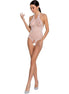 PASSION - DAMEN BS087 WEISSER BODYSTOCKING EINHEITSGRÖSSE