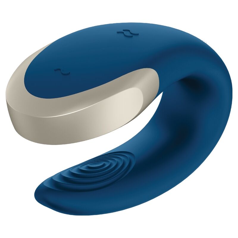 SATISFYER - DOUBLE LOVE LUXURY PARTNER Sensory Device BLUE