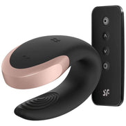 SATISFYER - DOUBLE LOVE LUXURY PARTNER Sensory Device BLACK