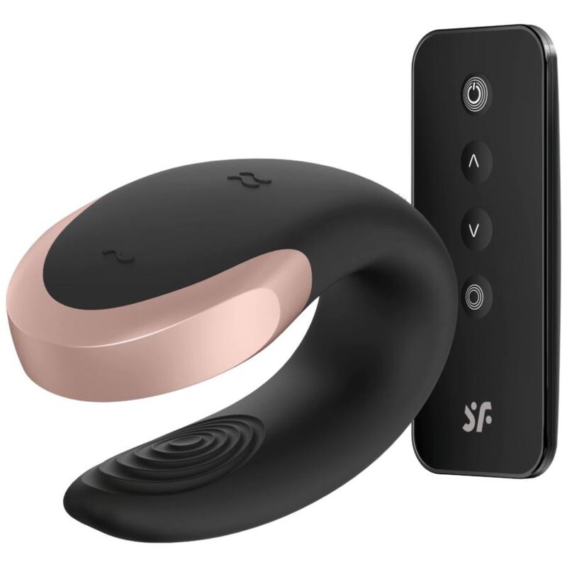SATISFYER - DOUBLE LOVE LUXURY PARTNER Sensory Device BLACK