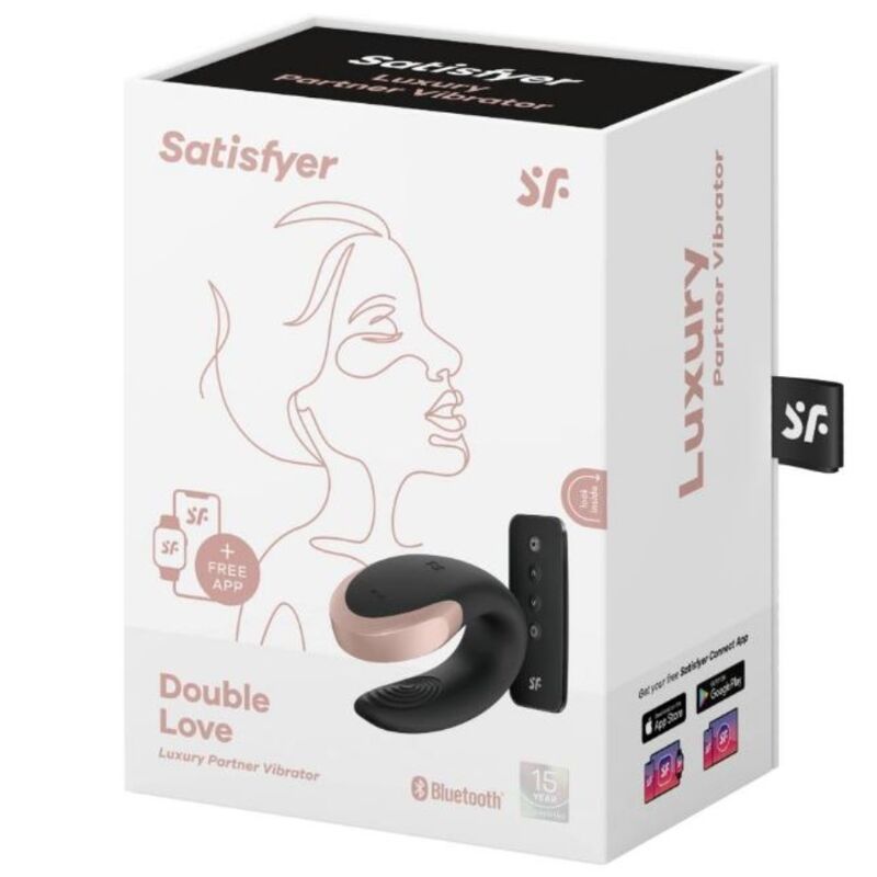 SATISFYER - DOUBLE LOVE LUXURY PARTNER Sensory Device BLACK