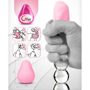 G-VIBE - WIEDERVERWENDBARES STRUKTURIERTES MASTURBATOR-EI PINK