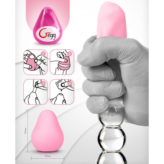 G-VIBE - WIEDERVERWENDBARES STRUKTURIERTES MASTURBATOR-EI PINK