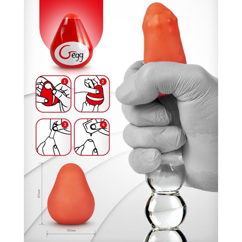 G-VIBE - WIEDERVERWENDBARES STRUKTURIERTES MASTURBATIONSEI ROT