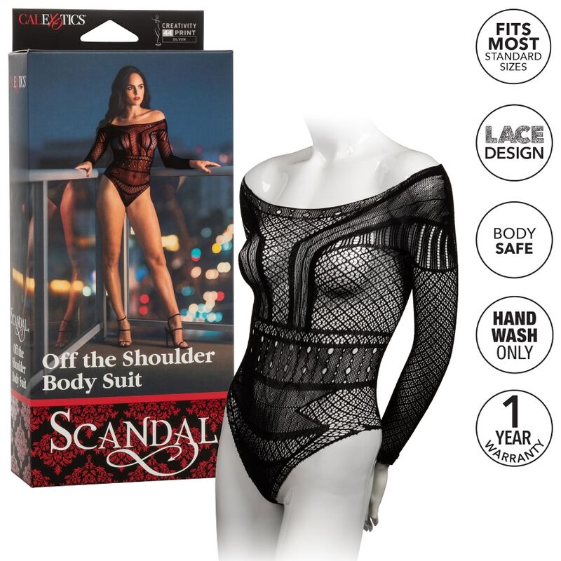 CALEXOTICS - SCANDAL SCHULTER BODY SUIT EINHEITSGRÖSSE