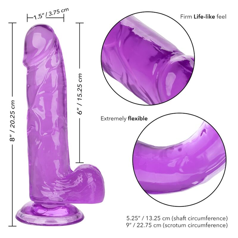 CALEXOTICS - SIZE QUEEN Wellness-Gerät LILA 15,3 CM