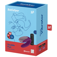 SATISFYER - DOUBLE FUN PARTNER Sensory Device PURPLE