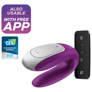 SATISFYER - DOUBLE FUN PARTNER Sensory Device PURPLE