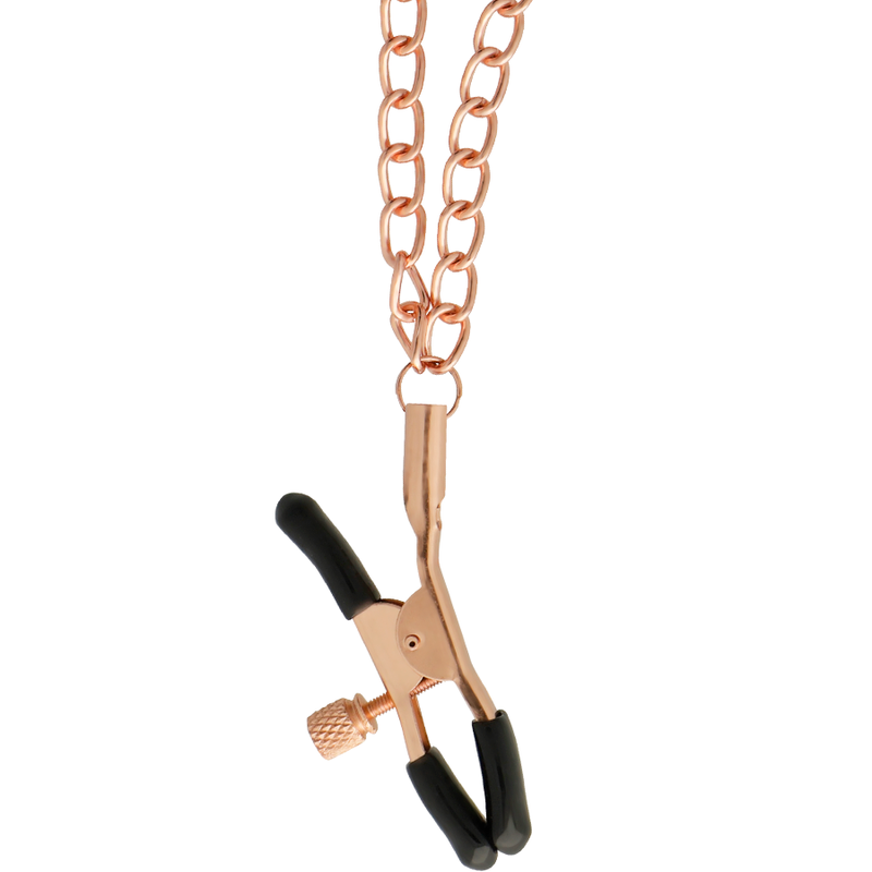 BEGME - SCHWARZES HALSBAND MIT NIPPELKLEMMEN MIT NEOPRENFUTTER