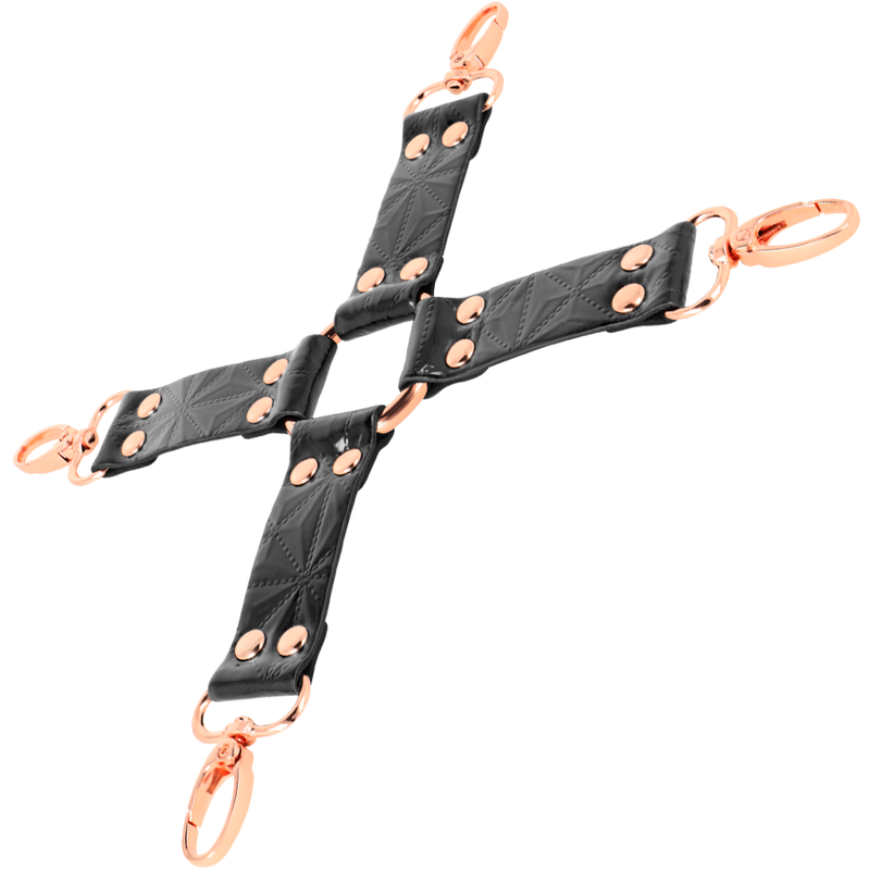 BEGME - BLACK EDITION VEGANES LEDER HOG TIE