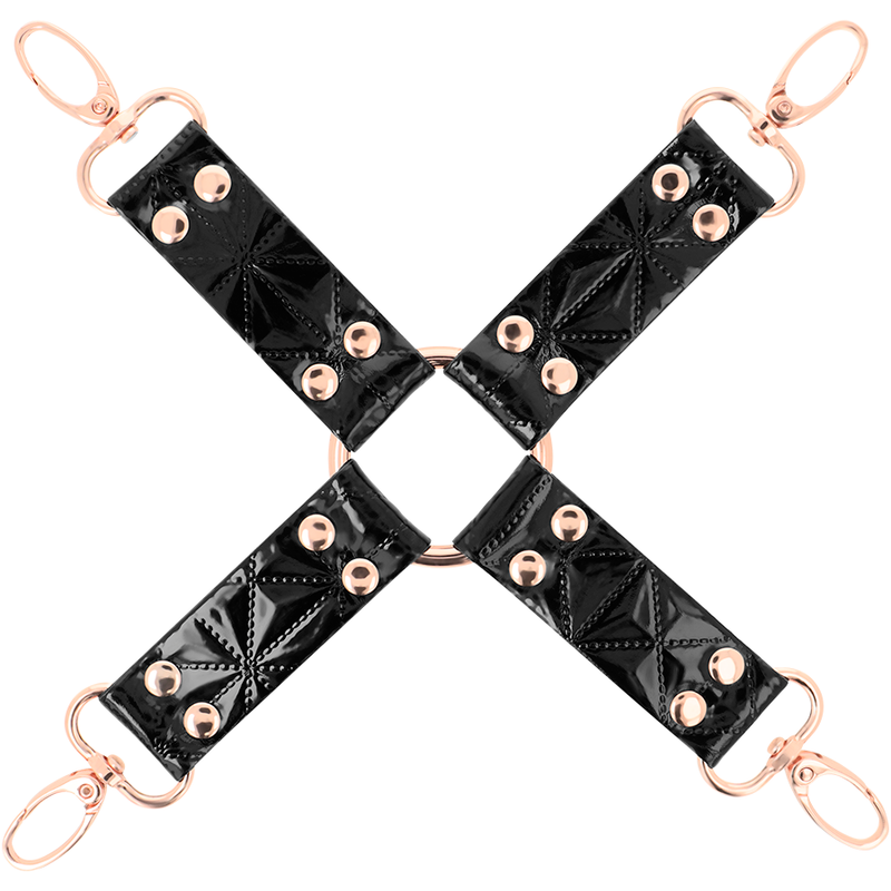 BEGME - BLACK EDITION VEGANES LEDER HOG TIE