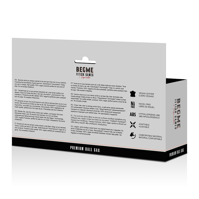 BEGME - BLACK EDITION KNEBEL LEDERIMITAT