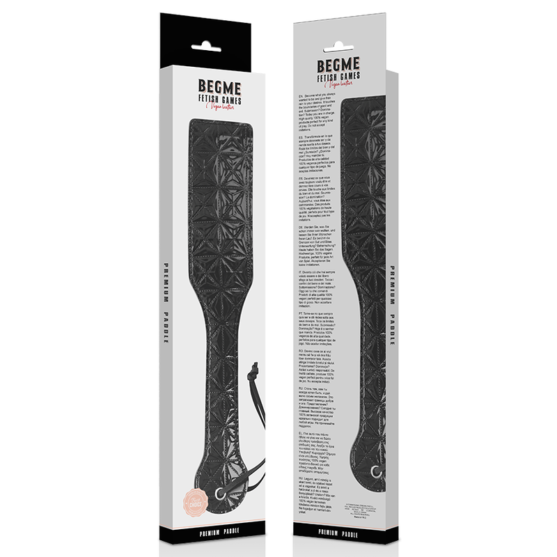 BEGME - BLACK EDITION VEGANES LEDER PADDEL