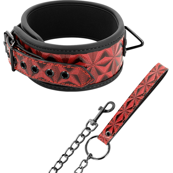 BEGME - RED EDITION PREMIUM HALSBAND AUS VEGANEM LEDER MIT NEOPRENFUTTER