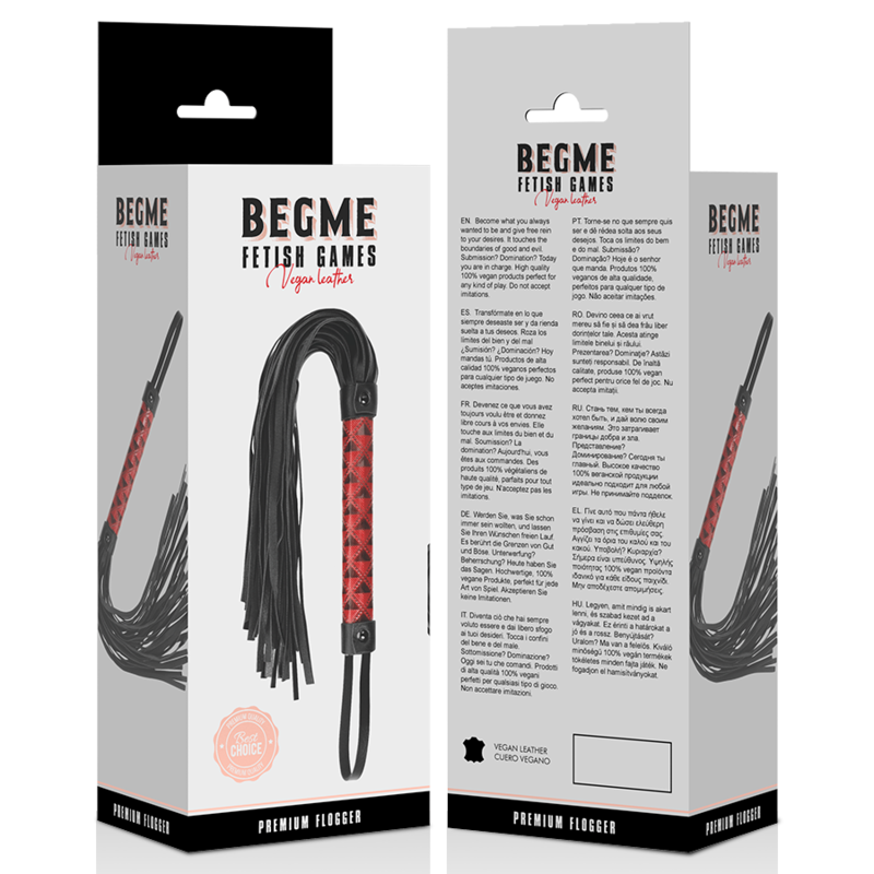 BEGME - RED EDITION VEGANES LEDER FLOGGER