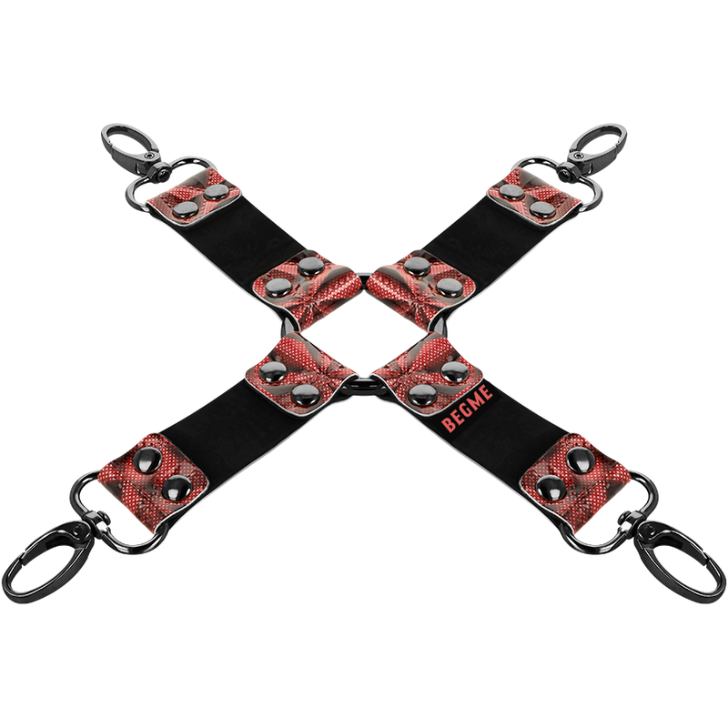 BEGME - RED EDITION PREMIUM VEGANES LEDER HOG TIE