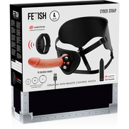 FETISH SUBMISSIVE CYBER STRAP - HARNESS WITH Wellness Device UND BULLET REMOTE CONTROL WATCHME L TECHNOLOGY