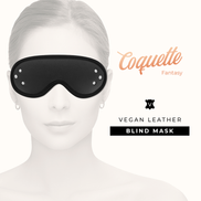 COQUETTE CHIC DESIRE – FANTASY-BLINDMASKE AUS VEGANEM LEDER MIT NEOPRENFUTTER