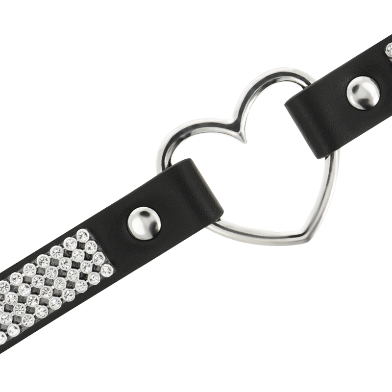 COQUETTE CHIC DESIRE - VEGANES LEDER-CHOKER MIT HERZ