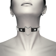 COQUETTE CHIC DESIRE - VEGANES LEDER-CHOKER MIT HERZ