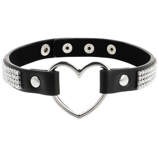 COQUETTE CHIC DESIRE - VEGANES LEDER-CHOKER MIT HERZ