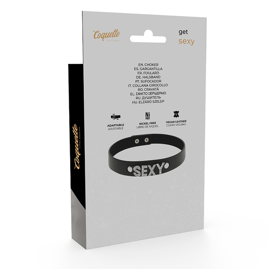 KOKETTE CHIC BEGIERDE – SEXY CHOKER AUS VEGANEM LEDER