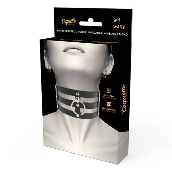 COQUETTE CHIC DESIRE - FETISH-STIL VEGANES LEDER CHOKER