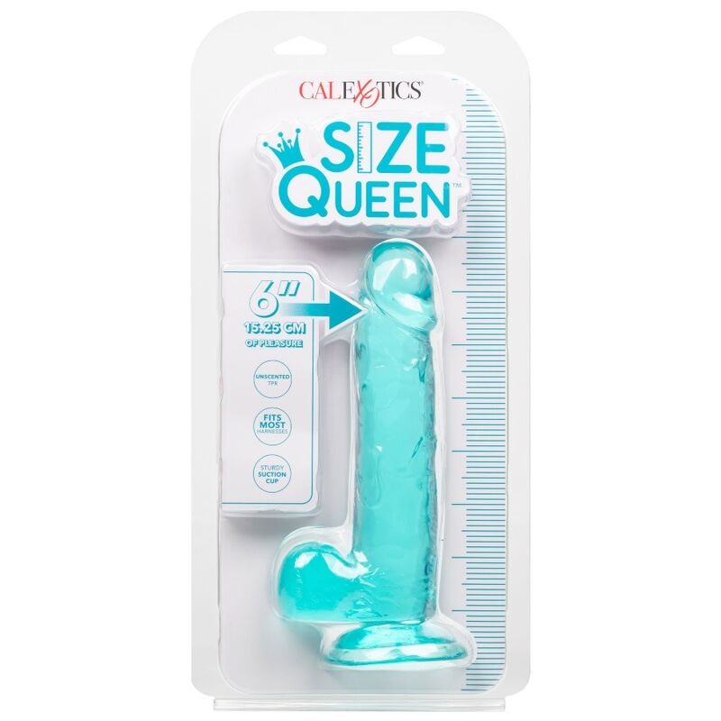 CALEXOTICS - SIZE QUEEN Wellness-Gerät BLAU 15.3 CM