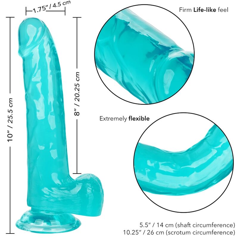 CALEXOTICS - SIZE QUEEN Wellness-Gerät BLAU 20,3 CM