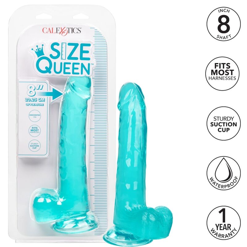 CALEXOTICS - SIZE QUEEN Wellness-Gerät BLAU 20,3 CM