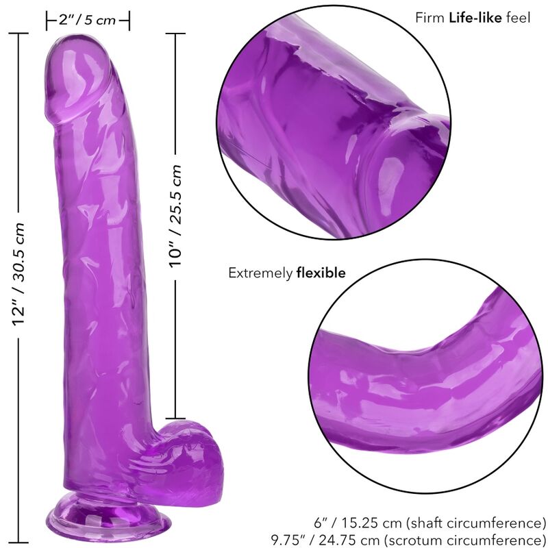 CALEXOTICS - SIZE QUEEN Wellness-Gerät LILA 25,5 CM