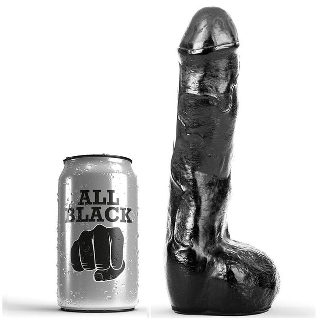 ALL BLACK - REALISTISCHER PENIS ANAL 20 CM