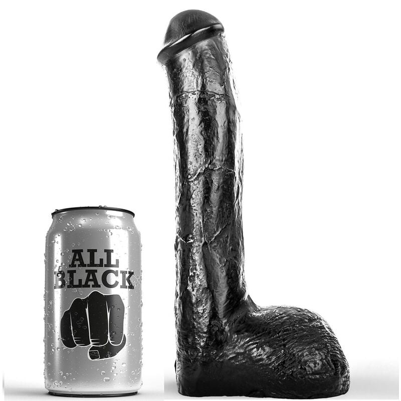 GANZ SCHWARZ - REALISTISCHER ANALDILDO 23 CM