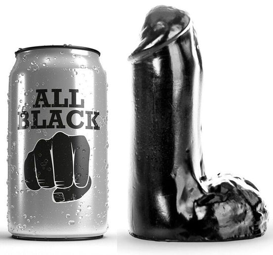 ALL BLACK - Wellness Device REALISTIC 13 CM