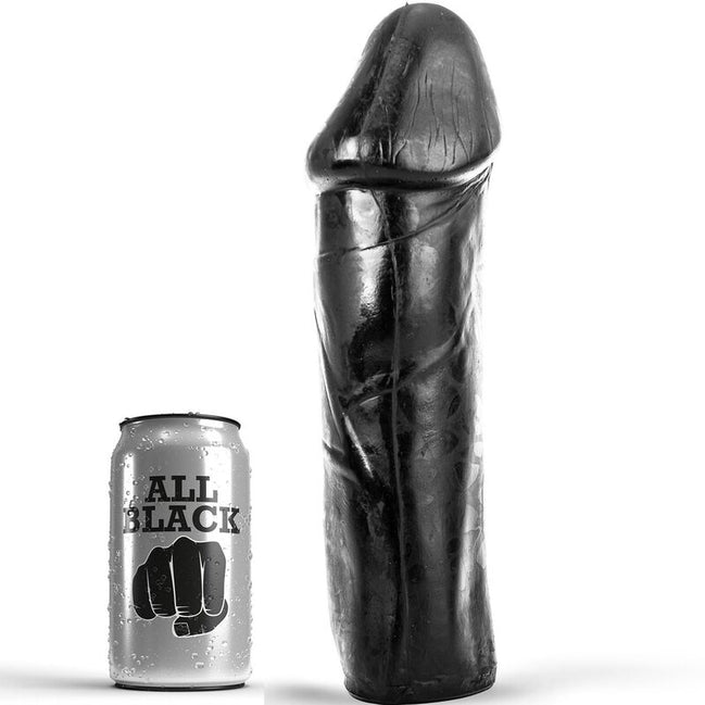 KOMPLETT SCHWARZ - PENIS 28 CM OHNE HODEN