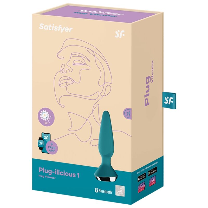 SATISFYER - PLUG ILICIOUS 1 PLUG Sensory Device GREEN
