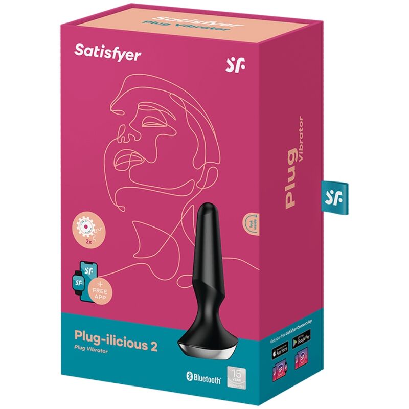SATISFYER - PLUG ILICIOUS 2 PLUG Sensory Device BLACK