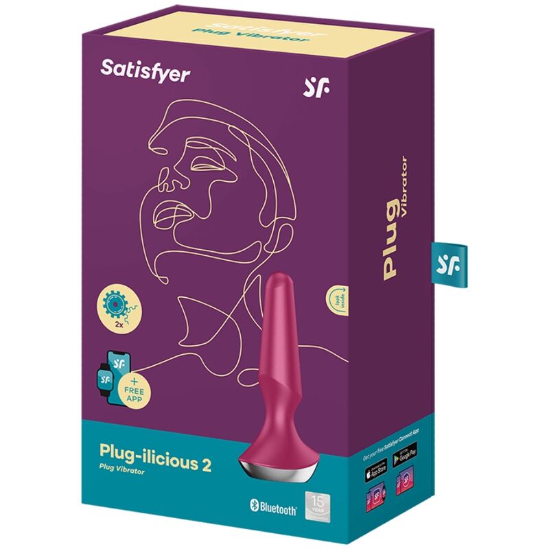 SATISFYER - PLUG ILICIOUS 2 PLUG Sensory Device BERRY