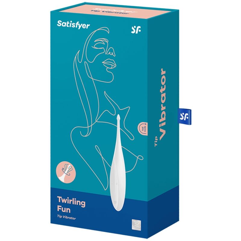 SATISFYER - TWIRLING FUN TIP Sensory Device WHITE