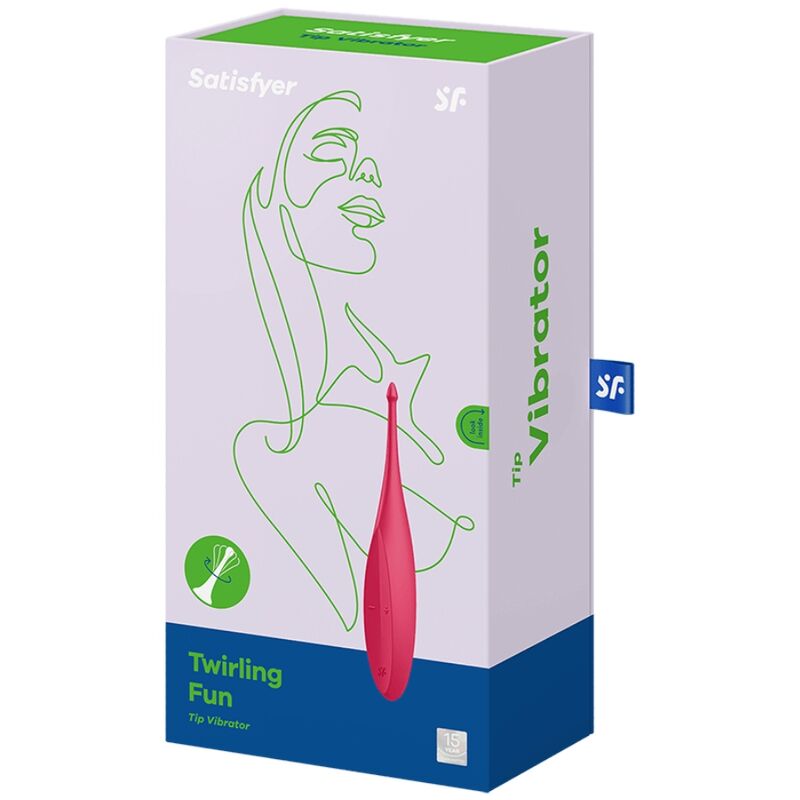 SATISFYER - TWIRLING FUN TIP Sensory Device RED